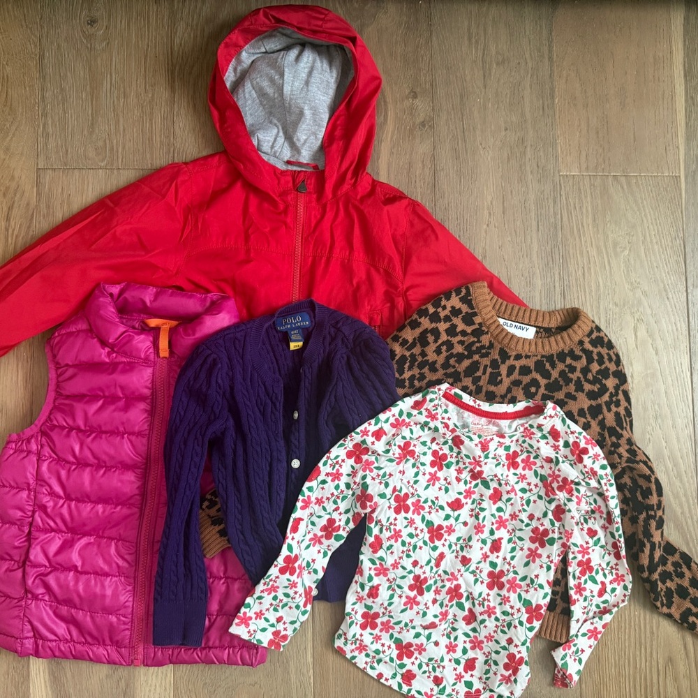 Girls 4T fall winter bundle - Gap, Primary, Ralph Lauren, Old Navy, Cat & Jack